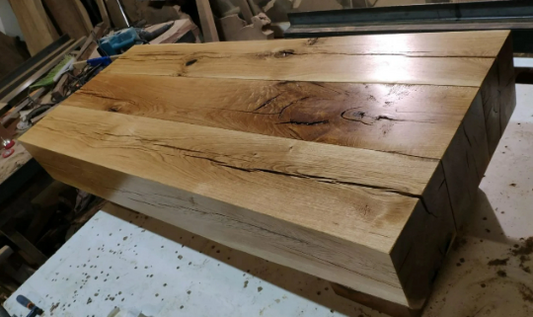 Large Reclaimed Barn Beam Wood Coffee Table