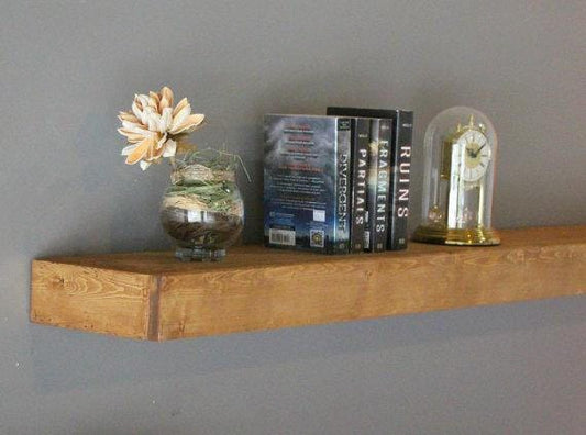 Large Fireplace floating shelf, Hidden shelve, wood floating shelf, rustic style, Rustic Style Floating Shelves