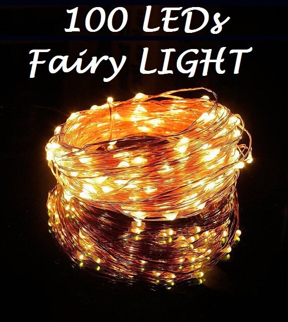 32 ft, 100 LEDs Fairy Lights, Wedding Decorations lights, LED Mason Jar light Wedding Decor, firefly Lights, Halloween fairy lights