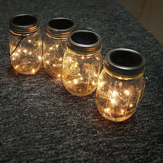 Value Pack of 20 LEDs Extra long Fairy Lights, 6 ft Wedding Decorations copper lights, LED Mason Jar light, firefly Lights