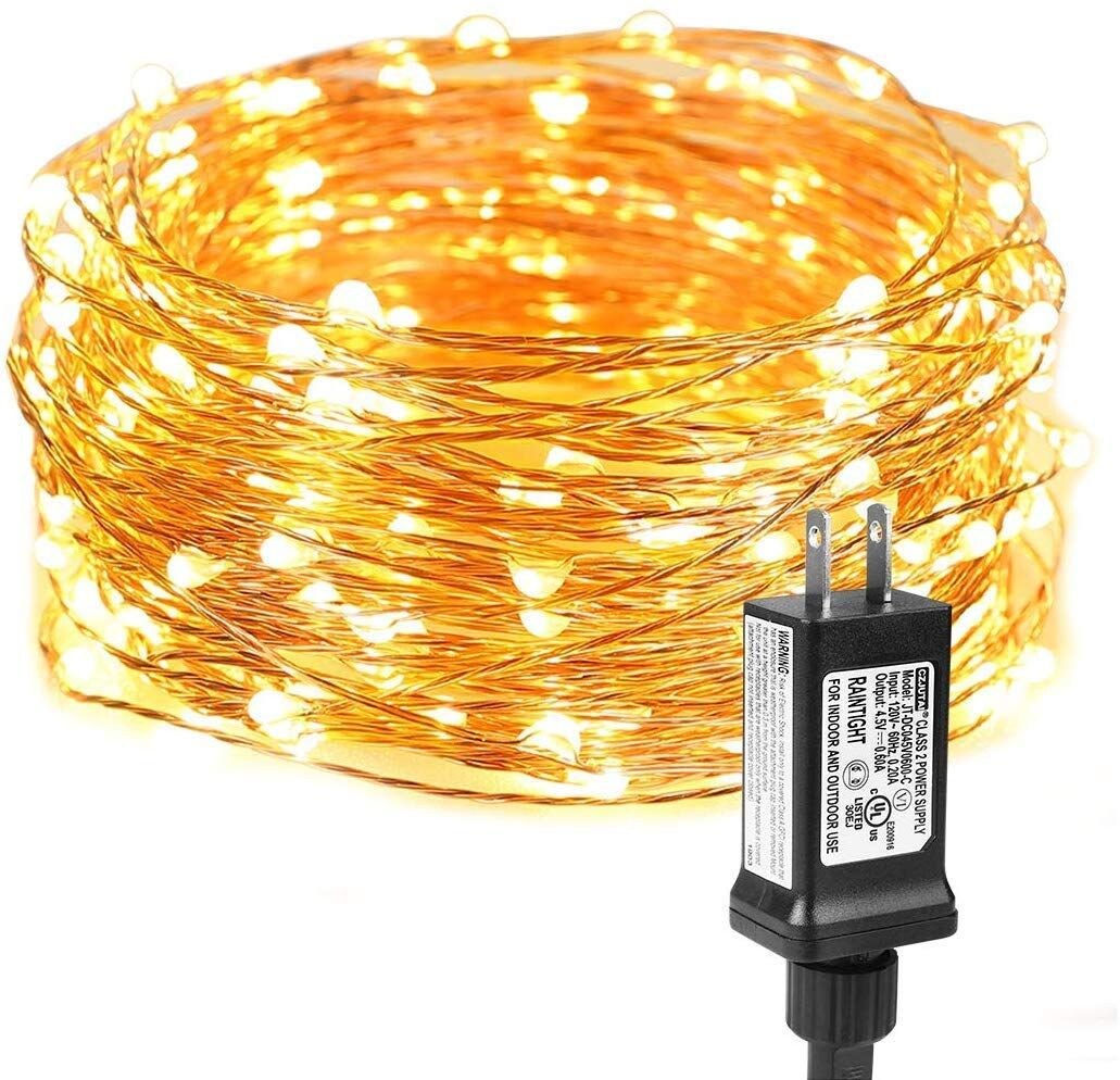 100 to 300 Ft Fairy Wire, 300 to 900 LEDs, 110V Plug-in, Extra long fairy lights