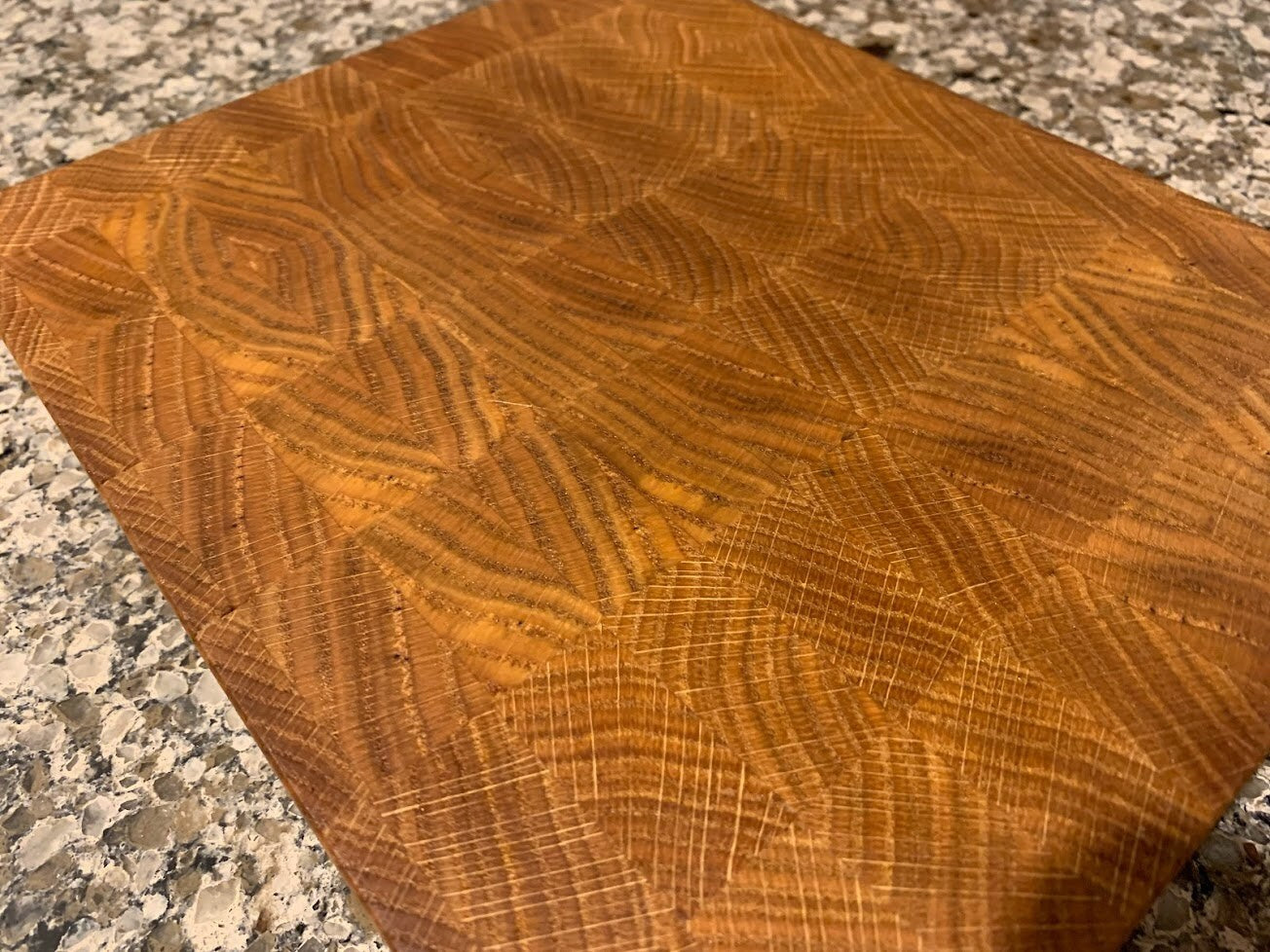 Oak Cutting Board End Grain Butcher Block - Large Wooden Cutting Board for Kitchen, Handmade from oak hard wood
