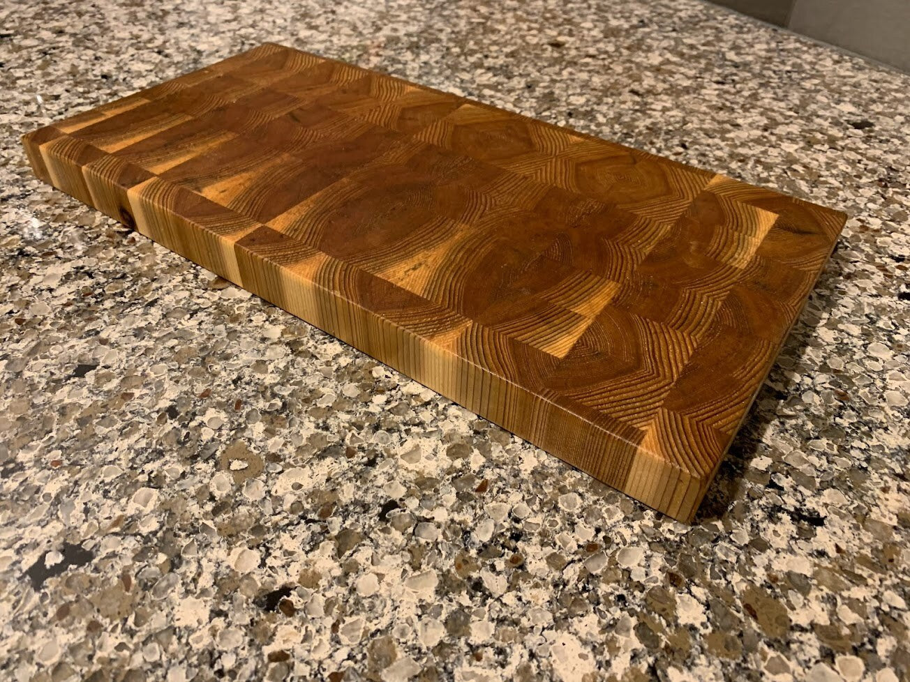 Cedar Cutting Board End Grain Butcher Block - Large Wooden Cutting Board for Kitchen, Handmade from cedar hard wood